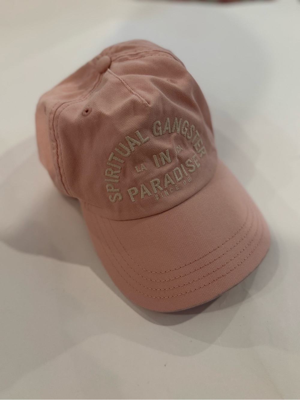 Spiritual Gangster Women’s Blush 'Paradise' Embroidered Cap